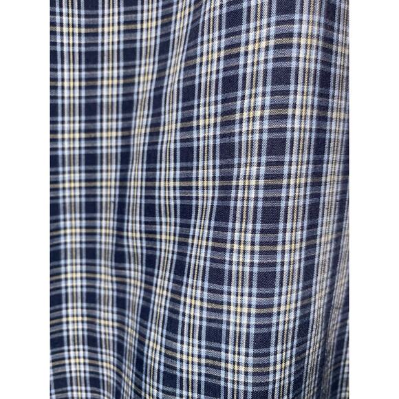 Van Heusen Mens Casual Short Sleeve Wrinkle Free Plaid Shirt Size M 15-15.5 - Picture 4 of 5